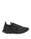 The Antipode Man Sneakers Black Size 8 Leather, Textile Fibers In Black