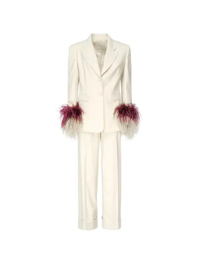 The Archivia Double Jane Suit In White