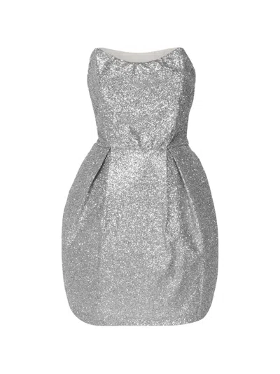 The Archivia Luce Emera Dress In Silver
