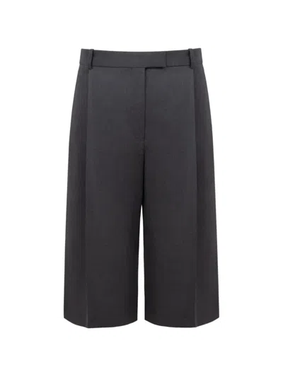 The Arkow Cleo Pleated Shorts In Gray