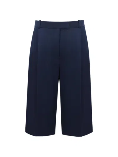 The Arkow Cleo Pressed-crease Shorts In Blue