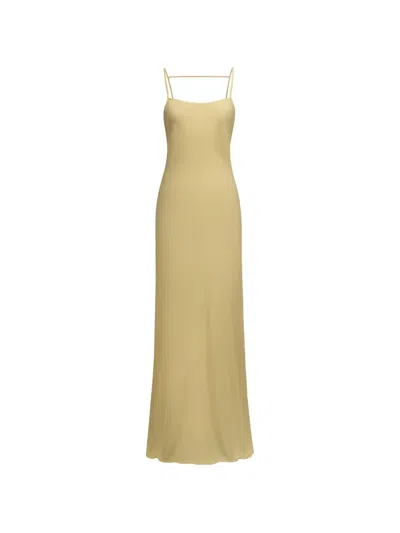 The Arkow Laura Crepe Open-back Maxi Dress In Multi