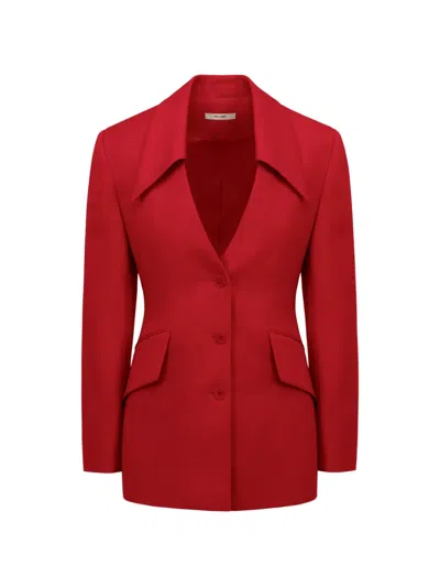 The Arkow Natasha Pointed-lapel Blazer In Red