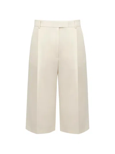 The Arkow Thea Pressed-crease Shorts In Neutral