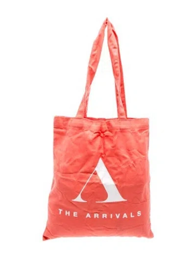 Pre-owned The Arrivals Canvas Tote In Pink