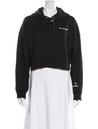 Pre-owned The Arrivals Crew Neck Long Sleeve Hoodie In Black