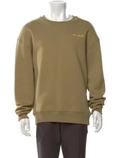 Pre-owned The Arrivals Crew Neck Long Sleeve Sweatshirt In Brown