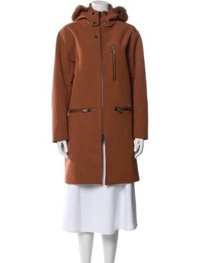Pre-owned The Arrivals Down Coat In Brown