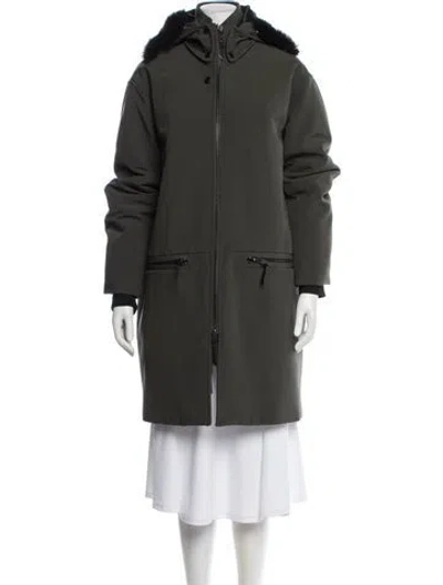 Pre-owned The Arrivals Down Coat In Green
