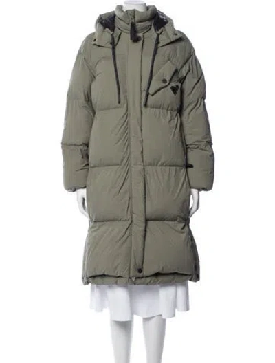 Pre-owned The Arrivals Down Coat In Green