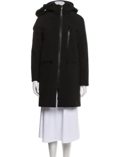 Pre-owned The Arrivals Fur Coat In Black