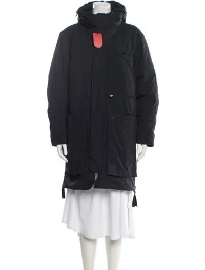 Pre-owned The Arrivals Nylon Parka In Black
