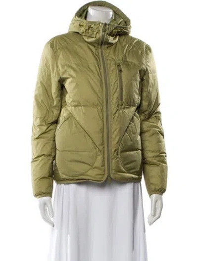 Pre-owned The Arrivals Nylon Puffer Jacket In Green
