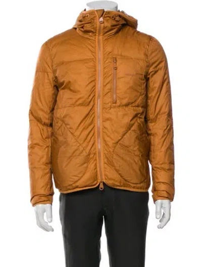 Pre-owned The Arrivals Puffer Coat In Orange