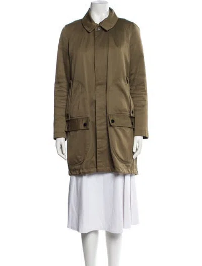 Pre-owned The Arrivals Shearling Coat In Green
