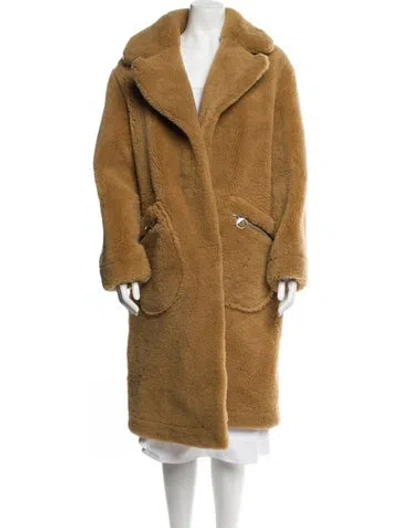 Pre-owned The Arrivals Shearling Fur Coat In Brown
