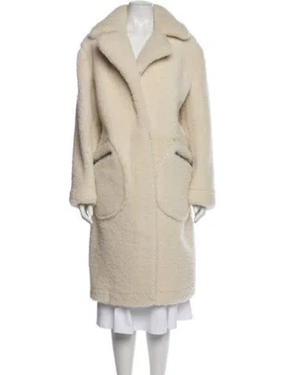 Pre-owned The Arrivals Shearling Fur Coat In Neutral