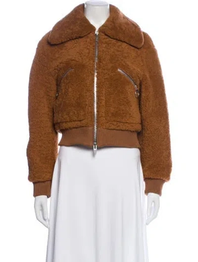 Pre-owned The Arrivals Shearling Fur Jacket In Brown