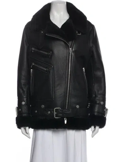 Pre-owned The Arrivals Shearling Fur Jacket In Gray