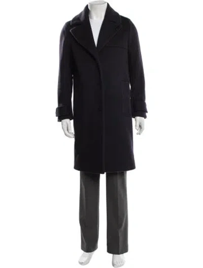 Pre-owned The Arrivals Virgin Wool Coat In Blue