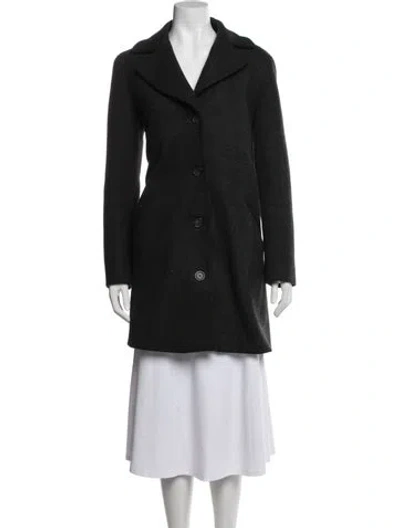 Pre-owned The Arrivals Wool Coat In Black