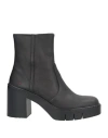 The Art Company Woman Ankle Boots Black Size 11 Leather In Black
