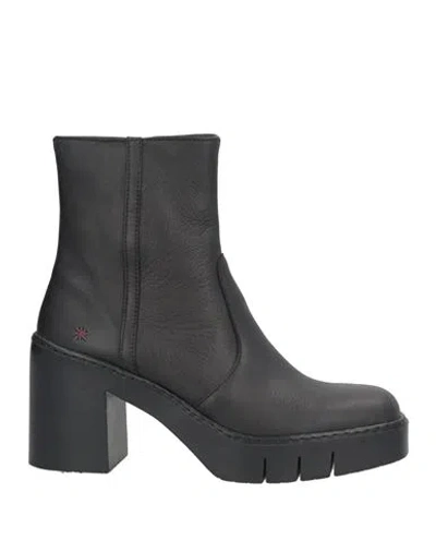 The Art Company Woman Ankle Boots Black Size 11 Leather