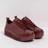 The Art Company Women's Platform Sneakers In Burgundy Red In Multi