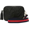 The Artisan & Company Mini Quilted Leather Camera Bag In Black