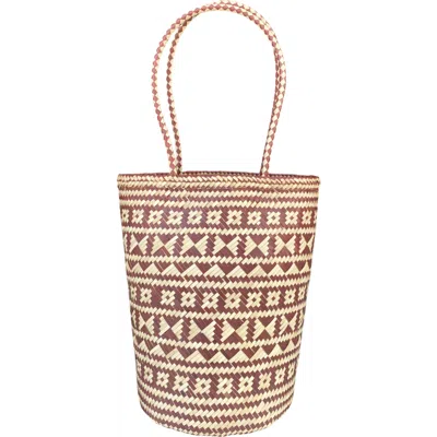 The Artisan & Company Palm Leaf Shopper Market Tote