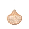 The Artisan & Company Santa Barbara Rattan Open Weave Pendant In Natural