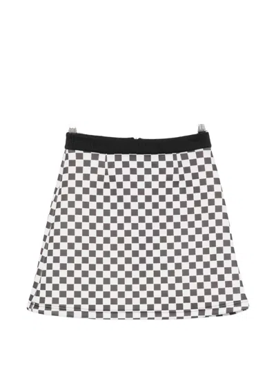 The Artistylist Check-pattern Mini Skirt In Black