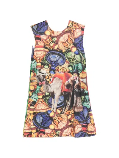 The Artistylist Graphic-print A-line Dress In Multi