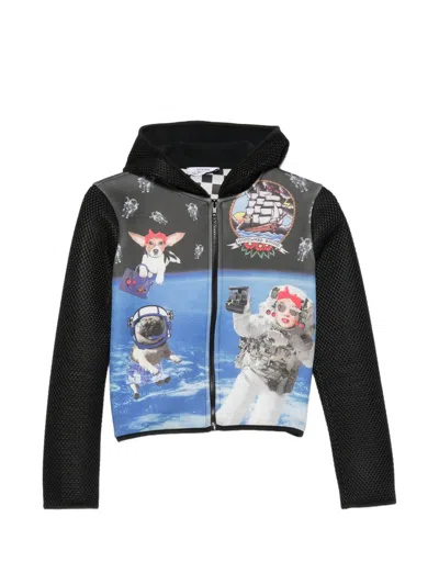 The Artistylist Graphic-print Hooded Jacket In Multi