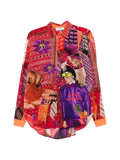 The Artistylist Graphic-print Long-sleeve Shirt In Multi
