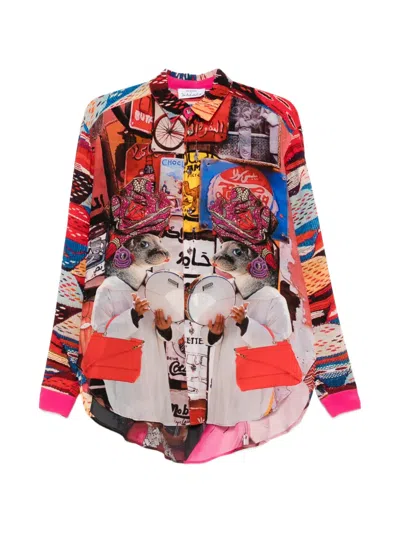 The Artistylist Graphic-print Long-sleeve Shirt In Multi