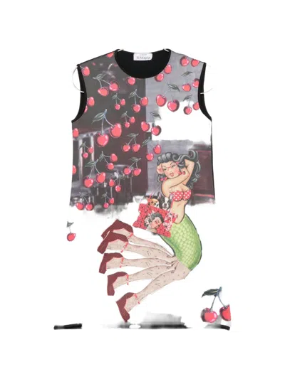 The Artistylist Graphic-print Sleeveless Dress In Multi