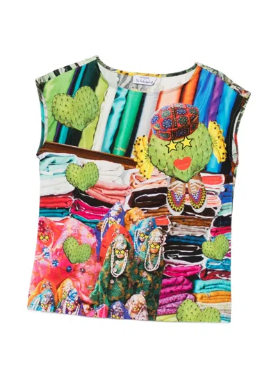 The Artistylist Graphic-print Sleeveless Vest In Multi
