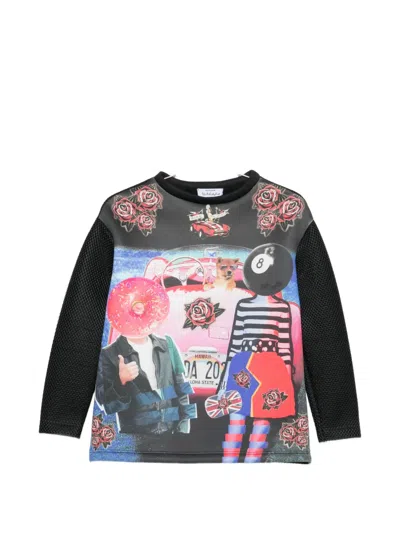 The Artistylist Graphic-print Textured-finish Sweatshirt In Multi