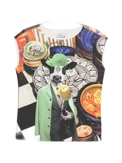 The Artistylist Graphic-print T-shirt In Green