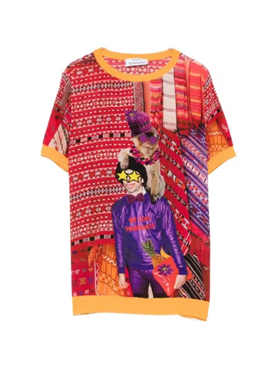 The Artistylist Graphic-print T-shirt In Orange