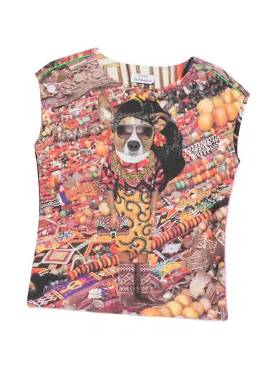 The Artistylist Graphic-print T-shirt In Orange