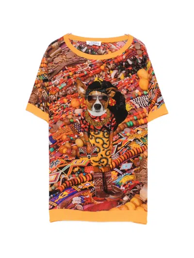 The Artistylist Graphic-print T-shirt In Orange