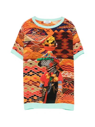 The Artistylist Graphic-print T-shirt In Orange