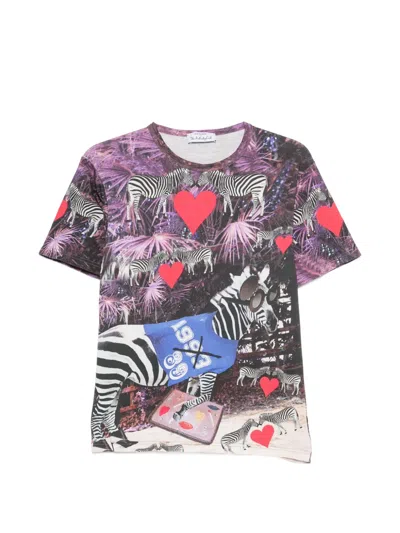 The Artistylist Graphic-print T-shirt In Purple