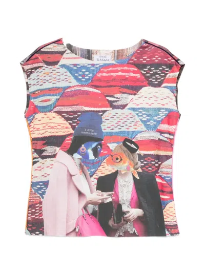 The Artistylist Graphic-print T-shirt In Red