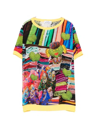 The Artistylist Graphic-print T-shirt In Yellow