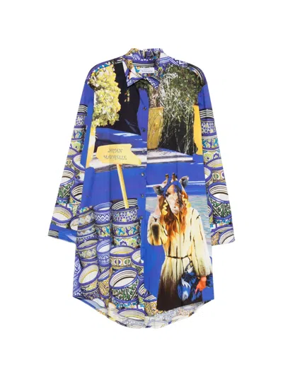 The Artistylist Jarden Majurelle Printed Shirt In Blue