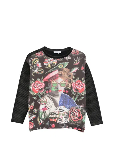 The Artistylist Old School Graphic-print Sweatshirt In Multi