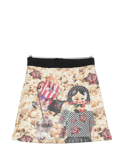 The Artistylist Popcorn-print A-line Mini Skirt In Multi